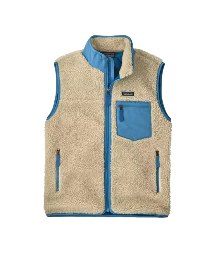 Patagonia M´s Classic Retro X Vest Dark Natural with Shore Blue - Insulated Jackets - 198077803492 - 1