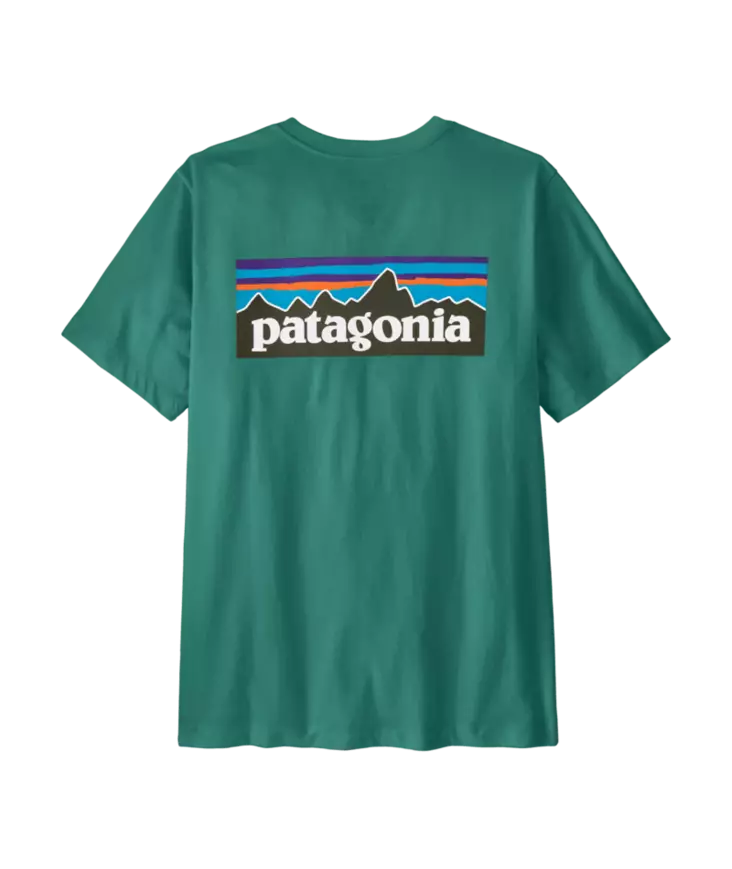 Patagonia Ms P-6 Logo T-Shirt Gem Green - Men T-Shirts - 198077793762 - 1