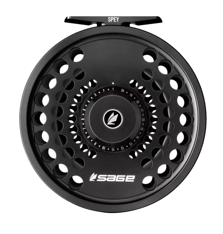 Sage Spey Reel II Black - Sage Fly Reels - 644269253472 - 1