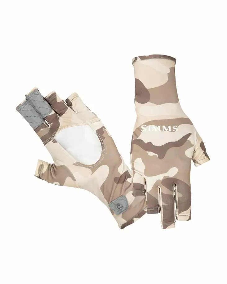 Simms Bugstopper Sunglove Woodland Camo Sandbar - Gloves - 694264574362 - 1