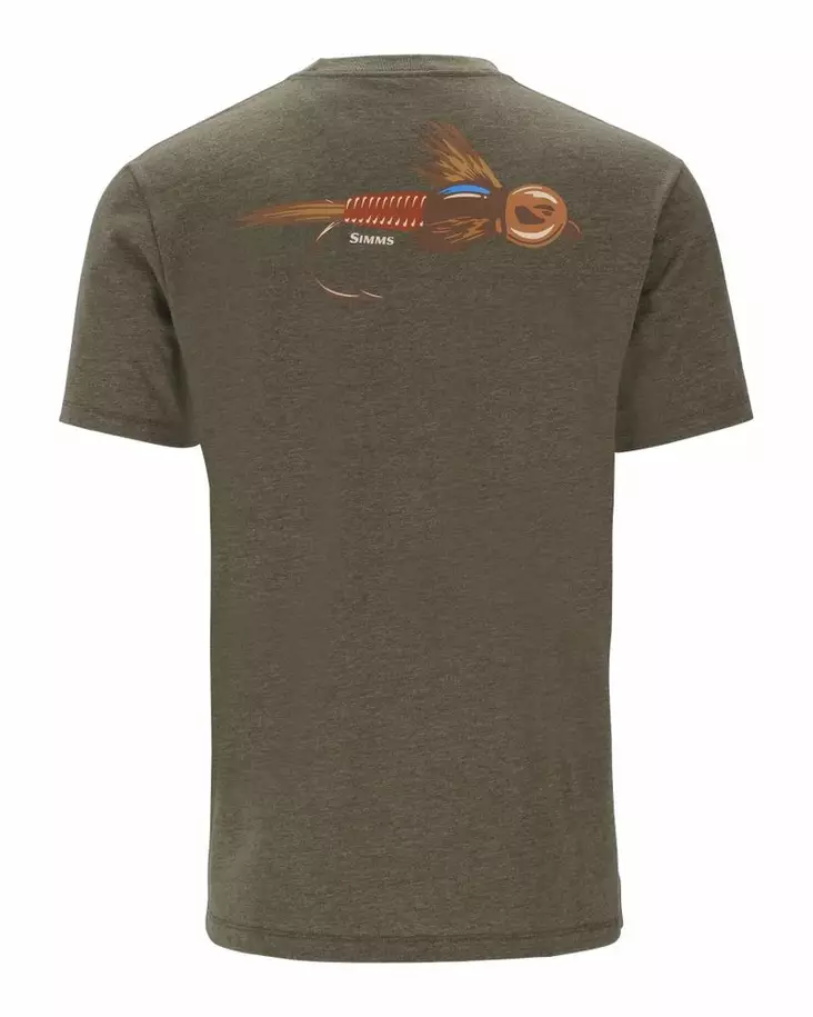 Simms Let It Fly T-Shirt Military Heather - Men T-Shirts - 694264678862 - 2