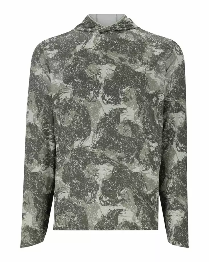 Simms Sflex Hoody Back Eddy Willow - Sweatshirts - 694264671412 - 2