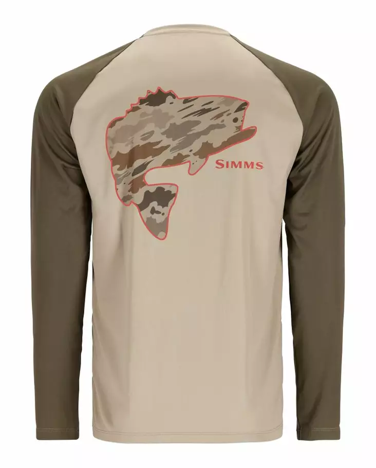 Simms Tech Tee - Artist Series Bass Stone Dark Stone - Shirts - 694264607732 - 1