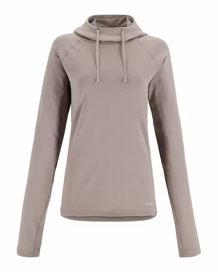 Simms Women's Heavyweight Baselayer Hoody Dolomite - Under Layer Shirts - 694264655672 - 2