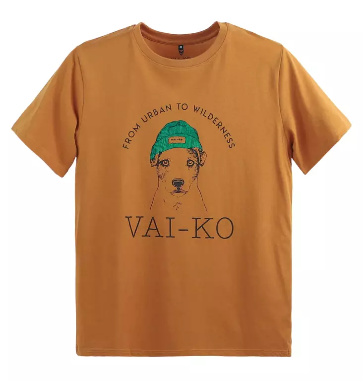 VAI-KO Boss Dog T-Shirt, Caramel Brown - Men T-Shirts - 6440000201412 - 1