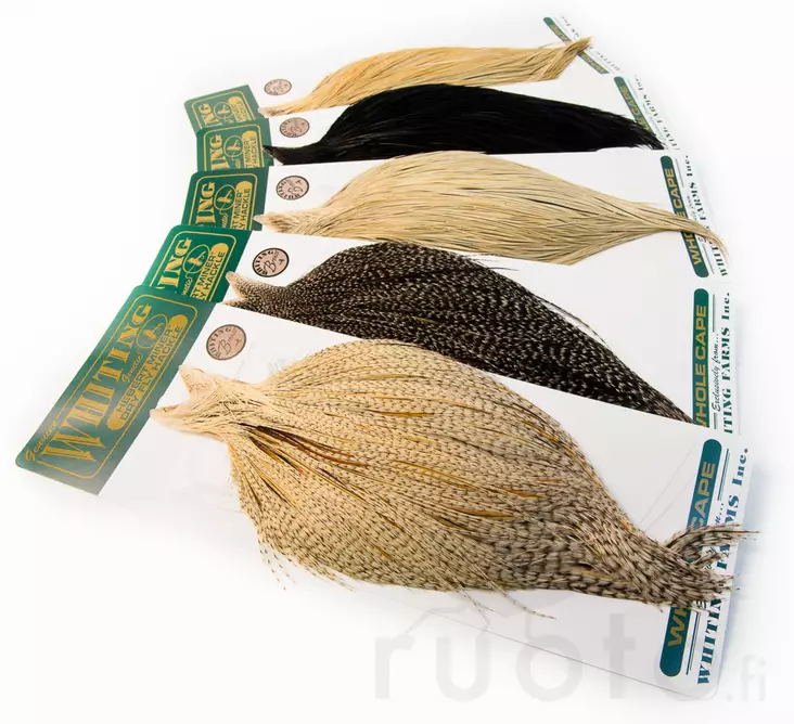 Whiting Hebert Miner Dry Fly Cape Bronze Grade - Dry Fly Capes and Saddles - 40350100002 - 1