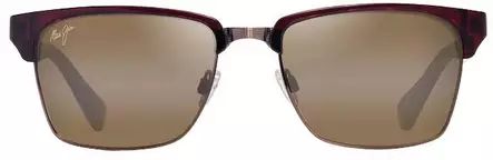 Maui Jim Kawika XL - Shiny Reddish Havana Frame with HCL Bronze Lens - Plastic Lenses - 603429093723 - 2