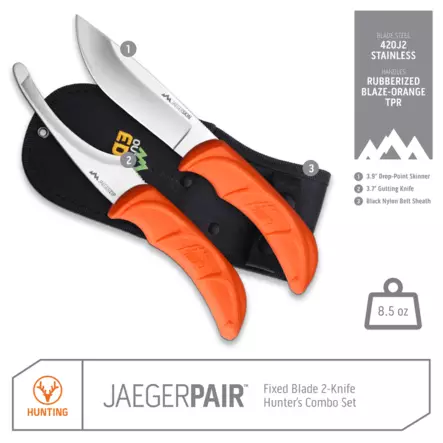 Outdoor Edge Jaeger Pair - Hunting Knives - 743404302003 - 2