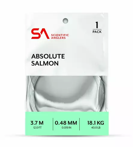SA Absolute Salmon Leader 12ft - Nylon Leaders - 840309138543 - 1
