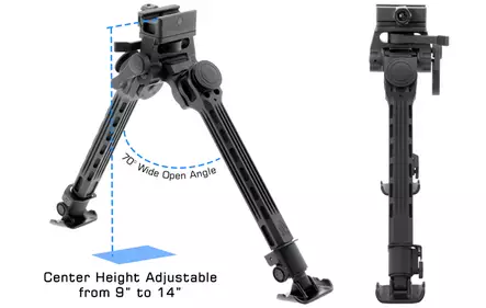 UTG Big Bore Full Stability Bipod - Bipods - 4717385556393 - 2
