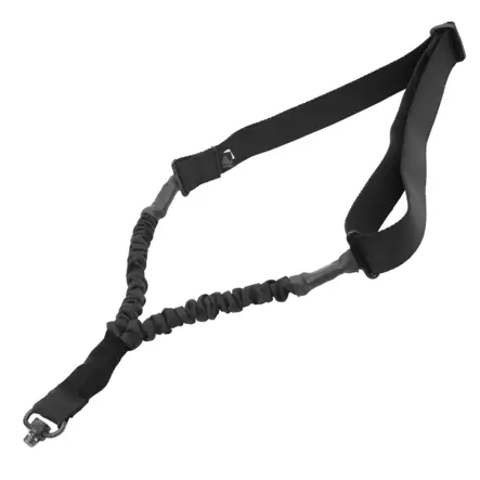 UTG Single Point Bungee Sling with QD Sling Swivel Black - Tactical gun slings - 4717385552333 - 1