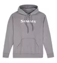 Simms Logo Hoody Grey Heather - Sweatshirts - 694264696873 - 1