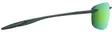 Maui Jim Hookipa Ultra - Metal Matte Green Frame with Maui Green Lens - Plastic Lenses - 603429081423 - 3