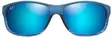 Maui Jim Kaiwi Channel - Blue Black Stripe Frame with Blue Hawaii Lens - Glass Lenses - 603429067373 - 2