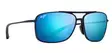 Maui Jim Kaupo Gap - Matte Black Frame with Blue Hawaii Lens - Plastic Lenses - 603429049973 - 1