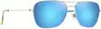 Maui Jim Naauao - Shiny Silver Frame with Blue Hawaii Lens - Plastic Lenses - 603429080143 - 1