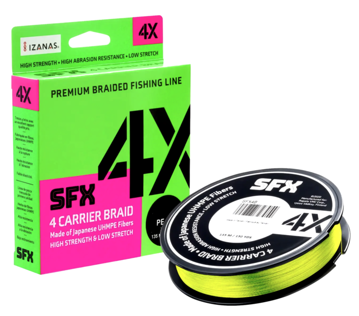 Sufix SFX 4 Carrier Braid 0,148mm Yellow - Braided Lines - 024777723153 - 1