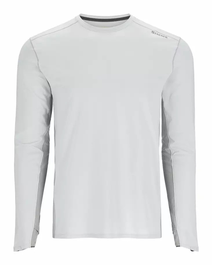 Simms SolarFlex Crew Sterling/Cinder - Shirts - 694264611623 - 2