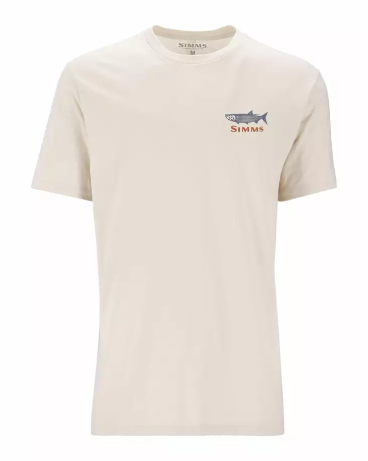 Simms Tarponwear T-Shirt Natural - Men T-Shirts - 694264678503 - 2