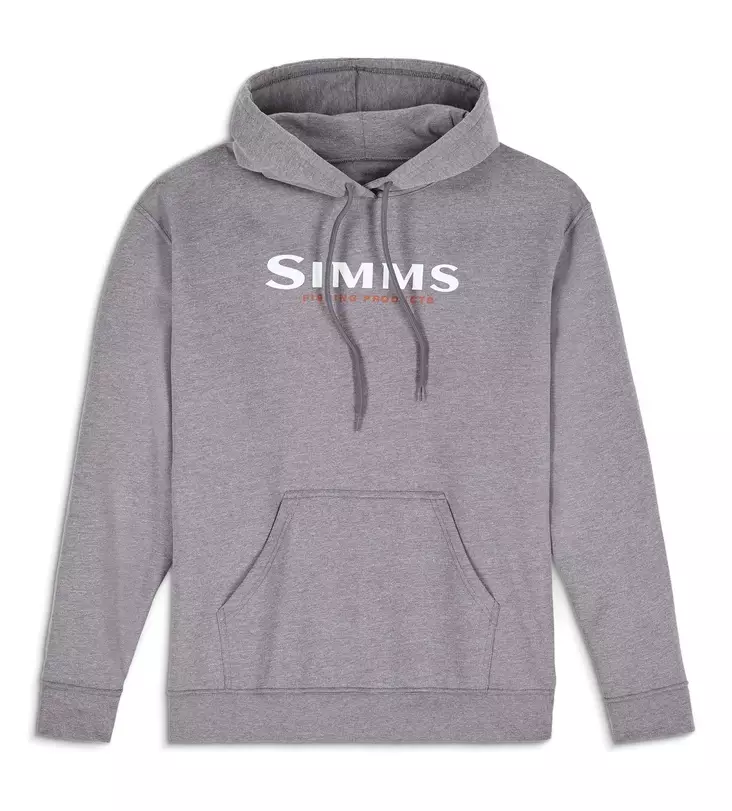 Simms Logo Hoody Grey Heather - Sweatshirts - 694264696873 - 1