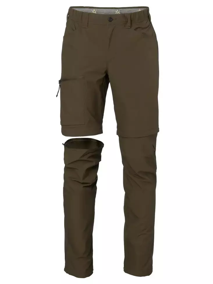 Alaska Chaser Lite Ms Zip Off Pants Solid Brown - Men's Hunting Trousers - 6438347062643 - 1