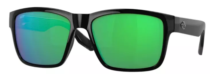 Costa Paunch Black, Green Mirror 580P - Plastic Lenses - 097963911023 - 1
