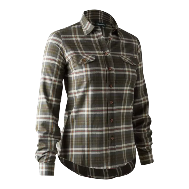 Deerhunter Lady Ruby Shirt Yellow Check - Shirts - 5702827189283 - 1
