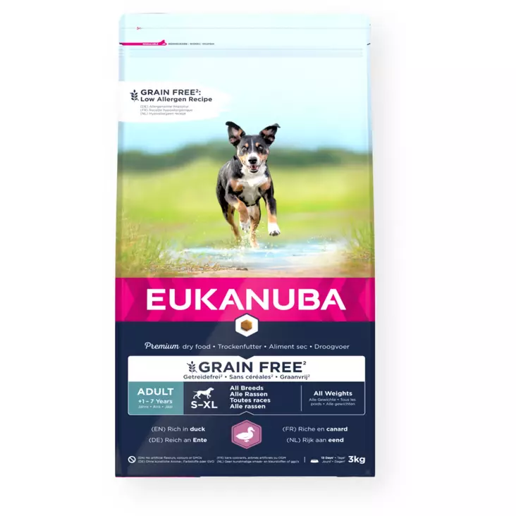 Eukanuba Grain Free Adult All Breed Duck - Eukanuba - 8710255188003 - 1