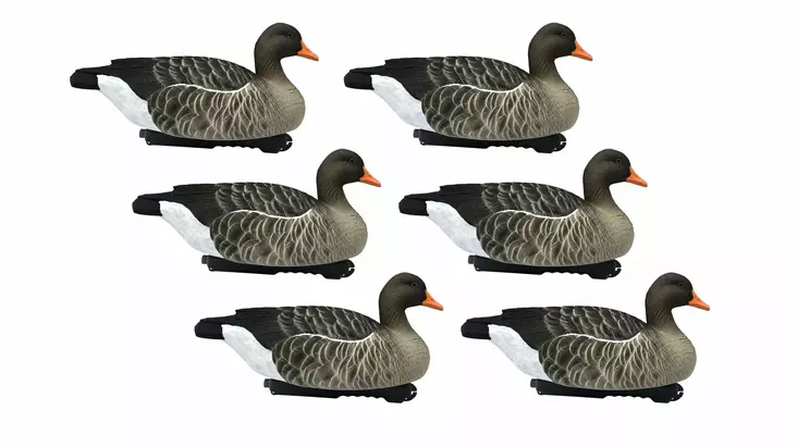 Final Approach Greylag Goose Floaters 6pcs - Decoys - 728614276603 - 1