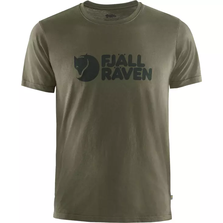 Fjällräven Logo T-shirt M Dark Olive - Men T-Shirts - 7323450606053 - 1