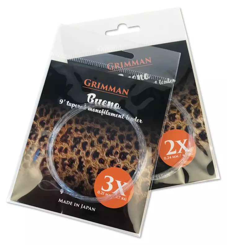 Grimman Bueno 9' Trout Leader - Nylon Leaders - 6438407002763 - 1