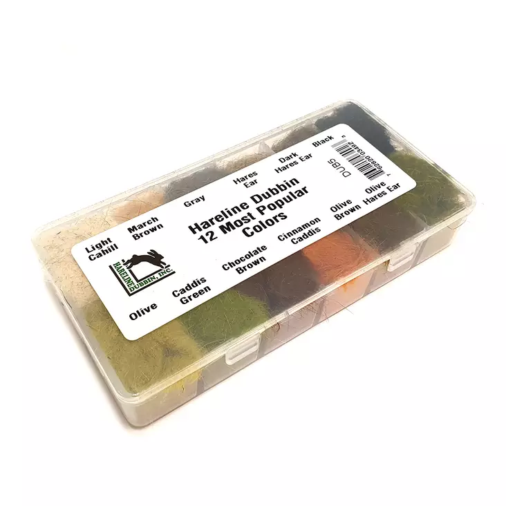 Hareline Dubbin 12 Most Popular Colours -dubbinglajitelma - Dubbing Dispencers - 762820034923 - 1