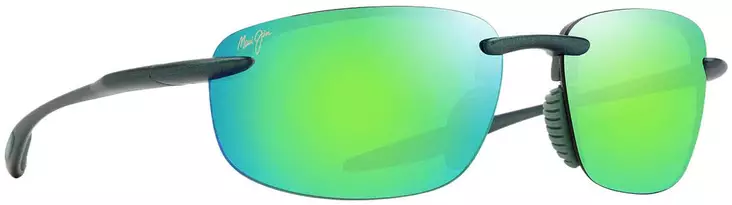 Maui Jim Hookipa Ultra - Metal Matte Green Frame with Maui Green Lens - Plastic Lenses - 603429081423 - 1