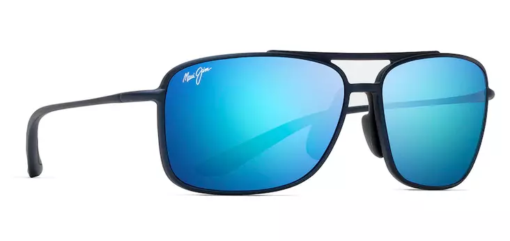 Maui Jim Kaupo Gap - Matte Black Frame with Blue Hawaii Lens - Plastic Lenses - 603429049973 - 1