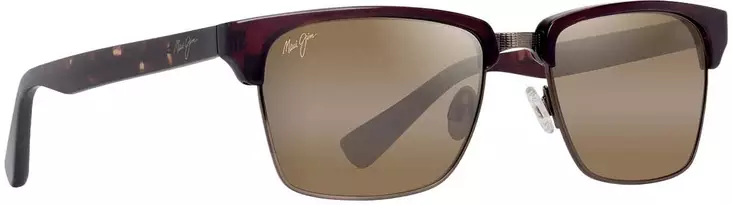 Maui Jim Kawika XL - Shiny Reddish Havana Frame with HCL Bronze Lens - Plastic Lenses - 603429093723 - 1