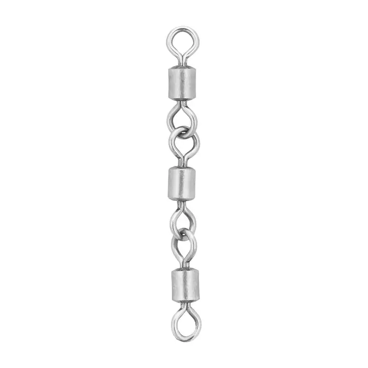 Mikado Jaws Triple Swivels Salt Water 35kg - Heavy Duty & Ball Bearing Swivels - 5900637162483 - 1