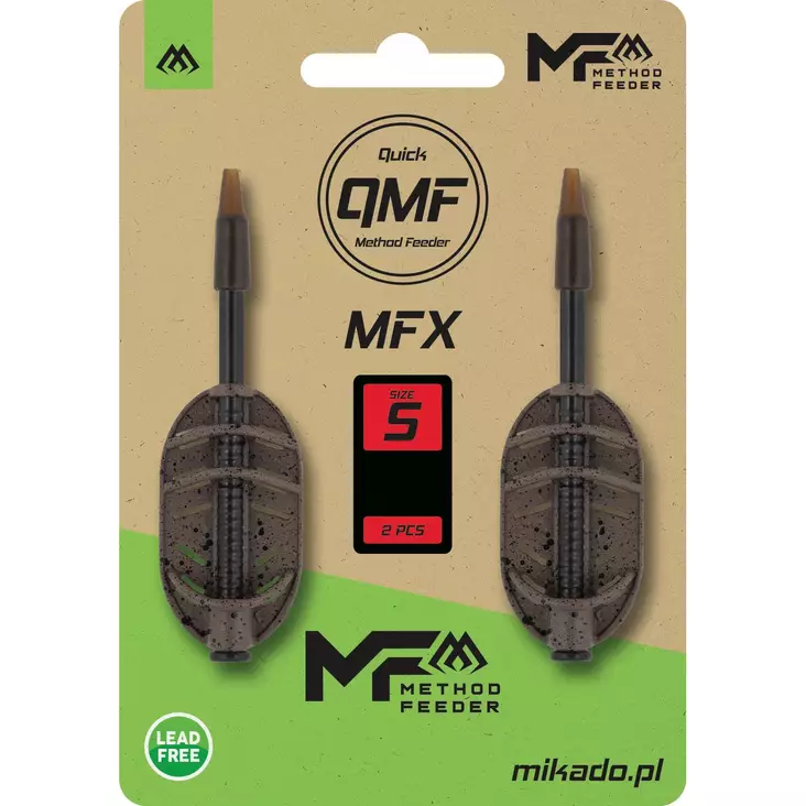 Mikado Method Feeder MFX Q.M.F. S 2 pcs - Flat & Hybrid Method Feeders - 5900637157373 - 1