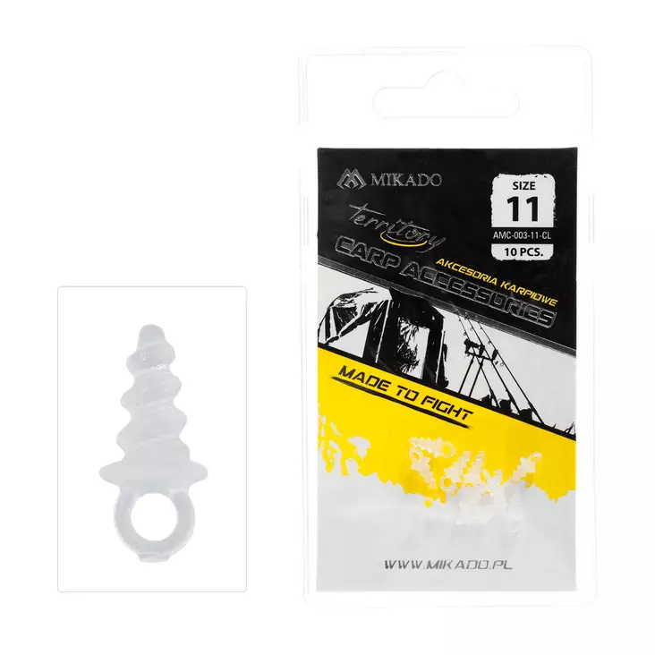 Mikado Plastic Boilie Screw 11mm Clear - Bait Screws - 5900637685593 - 1