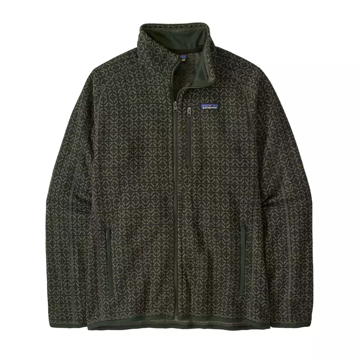 Patagonia Mens Better Sweater Jacket Scales: Old Growth Green - Insulated Jackets - 198077205883 - 1