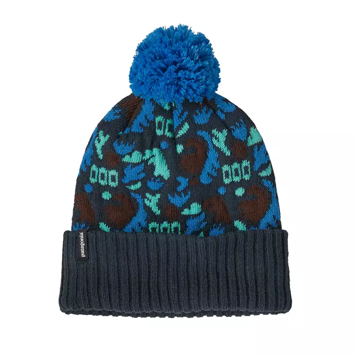 Patagonia Powder Town Beanie Across Oceands: Smolder Blue - Beanies - 196924542013 - 1