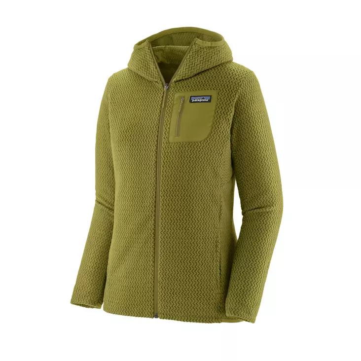 Patagonia Womens R1 Air Full-Zip Hoody Graze Green - Ruoto.com