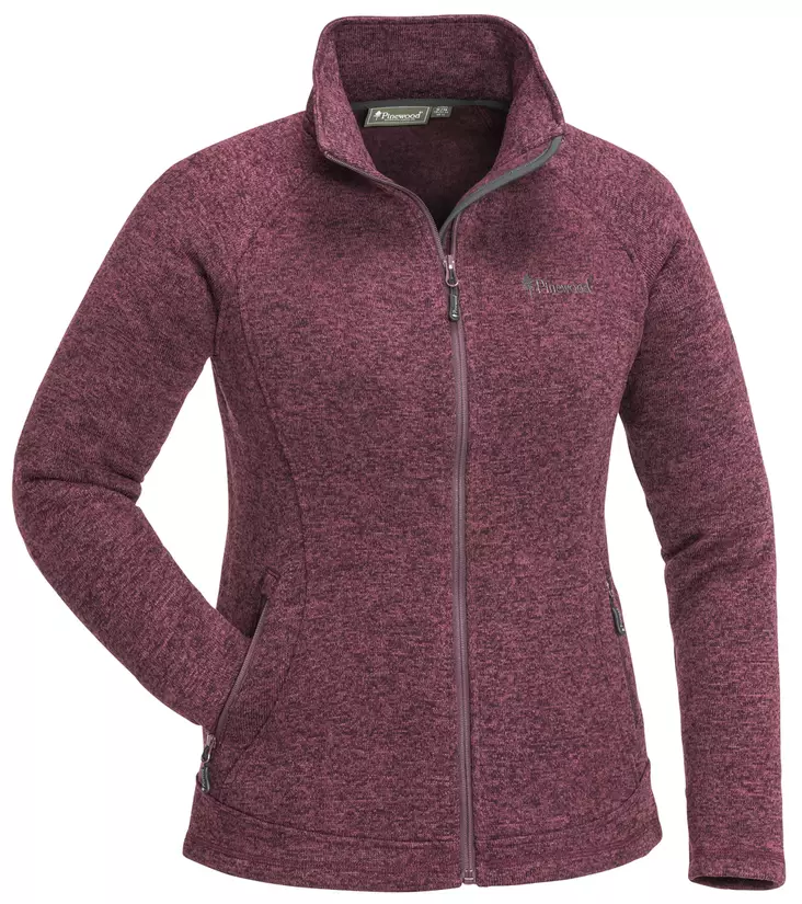 Pinewood Gabriella Plum Melange -naisten fleecetakki - Hunting Jackets for Women - 7331090310773 - 1