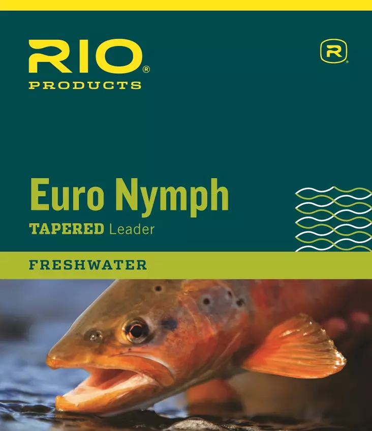 Rio Euro Nymph Tapered Leader Pink & Yellow - Nylon Leaders - 730884240383 - 1