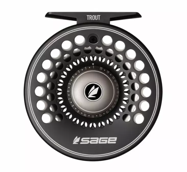 Sage Trout Reel Stealth/Silver - Sage Fly Reels - 644269248003 - 1