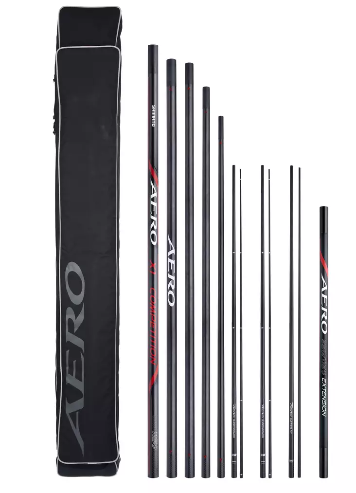 Shimano Aero X1 Pole Pack 11,50m 7pc + Kits + Extension - Rods - 8717009876773 - 1