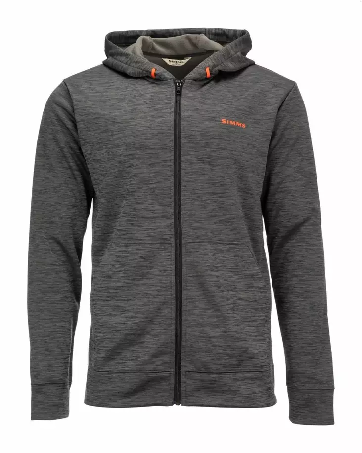 Simms Challenger Full-Zip Hoody Carbon Heather - Insulated Jackets - 694264549353 - 1
