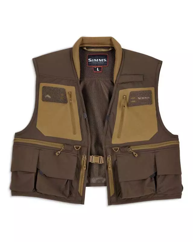 Simms Headwaters Vest Hickory - Fly Fishing Vests - 694264711873 - 1