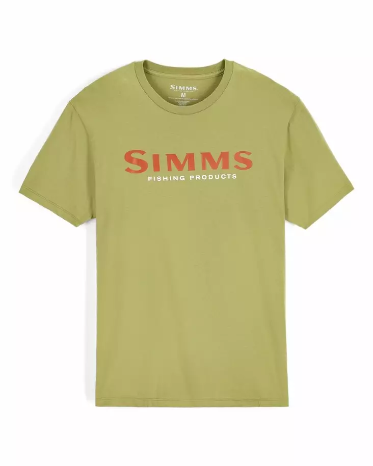 Simms Logo T-shirt Tent Green - Men T-Shirts - 694264694343 - 1