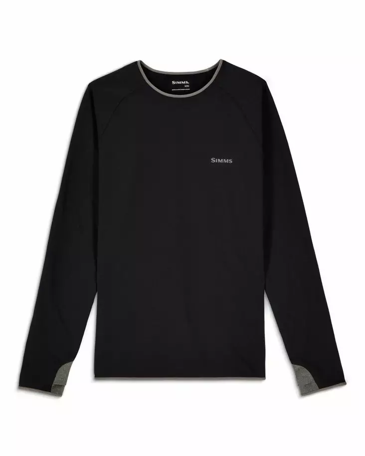 Simms Strata 200 Crew Black - Under Layer Shirts - 694264698983 - 2