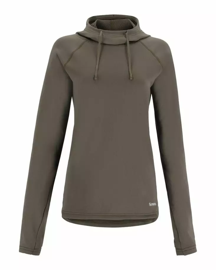 Simms Women's Heavyweight Baselayer Hoody Loden - Under Layer Shirts - 694264655733 - 2